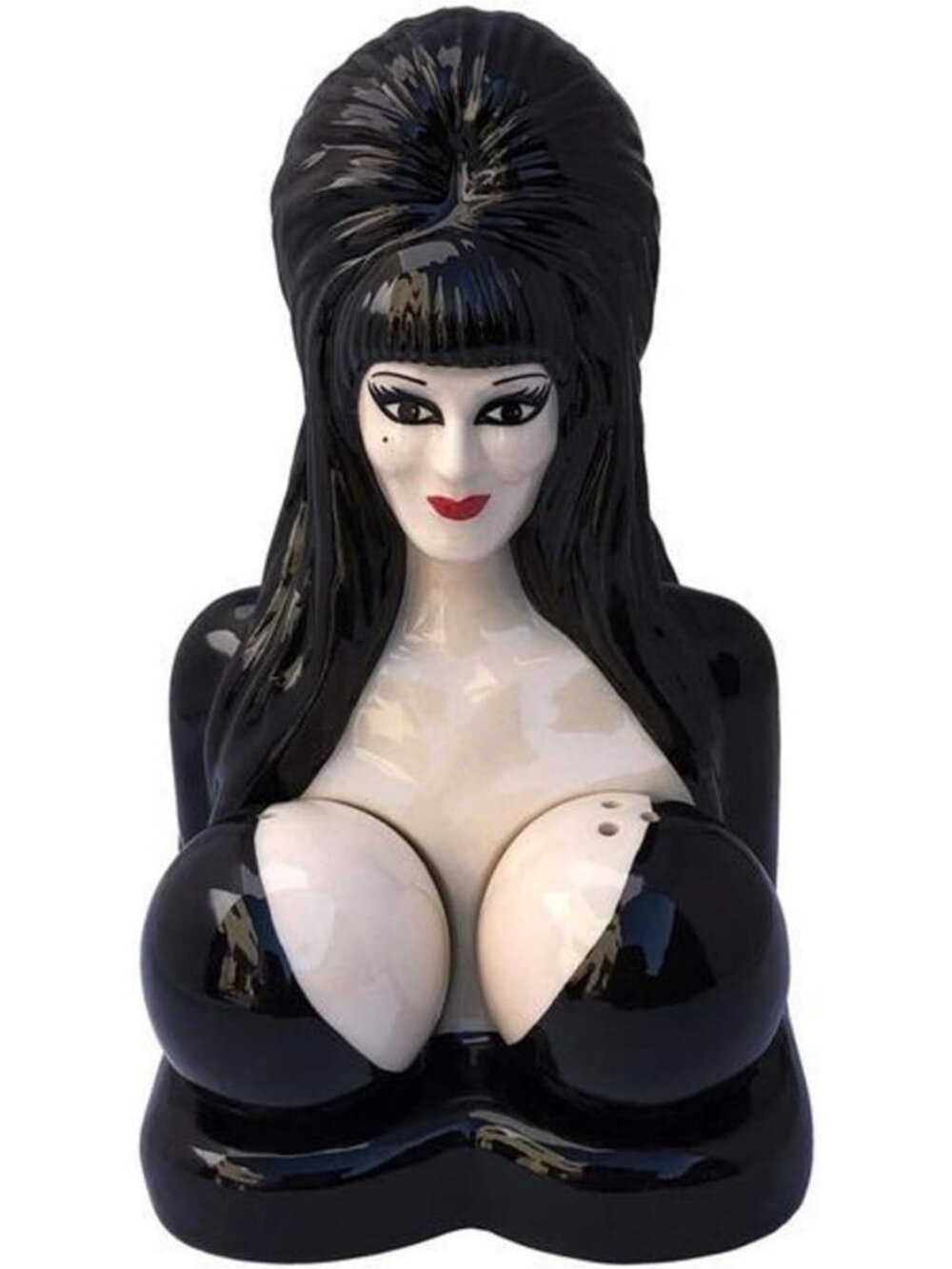 Elvira Mistress of the Dark Ceramic Salt and Pepper Shakers | Unique Kitchen